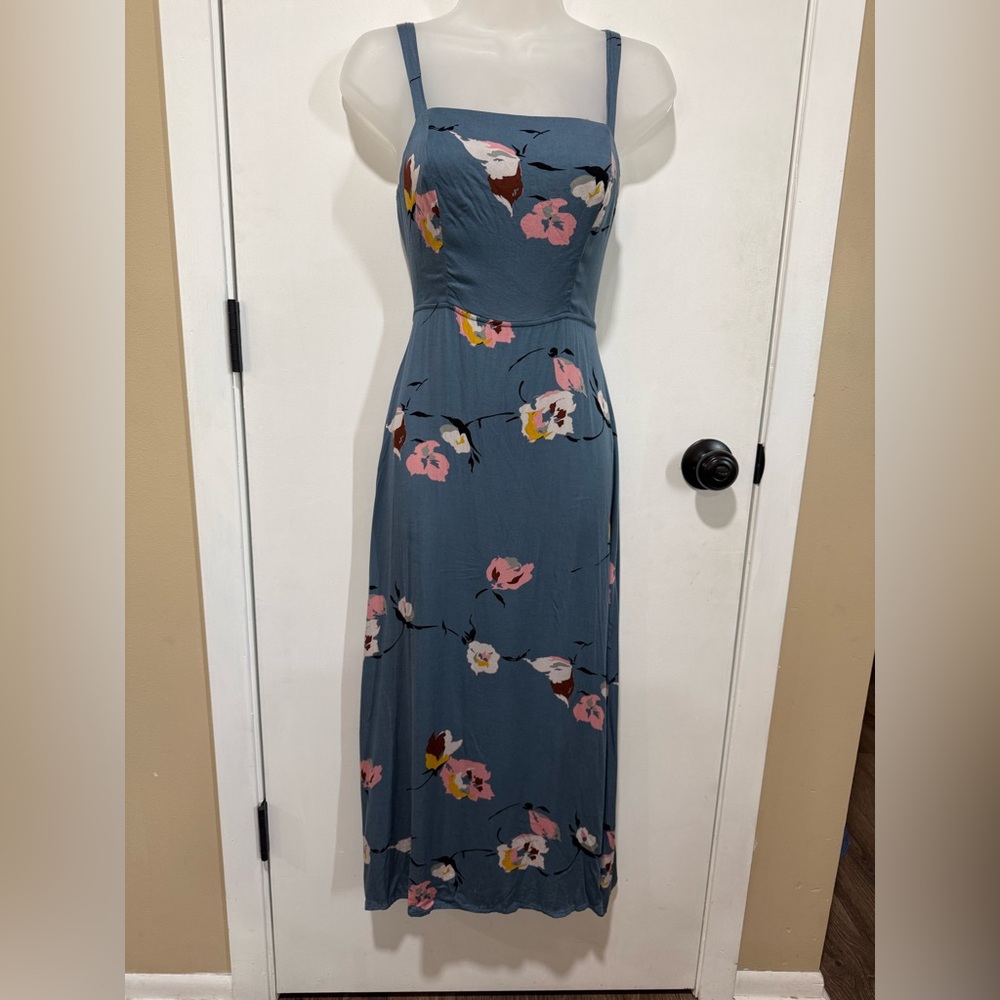 Urban Outfitters Floral Maxi Dress in Blue and Pink-#1533